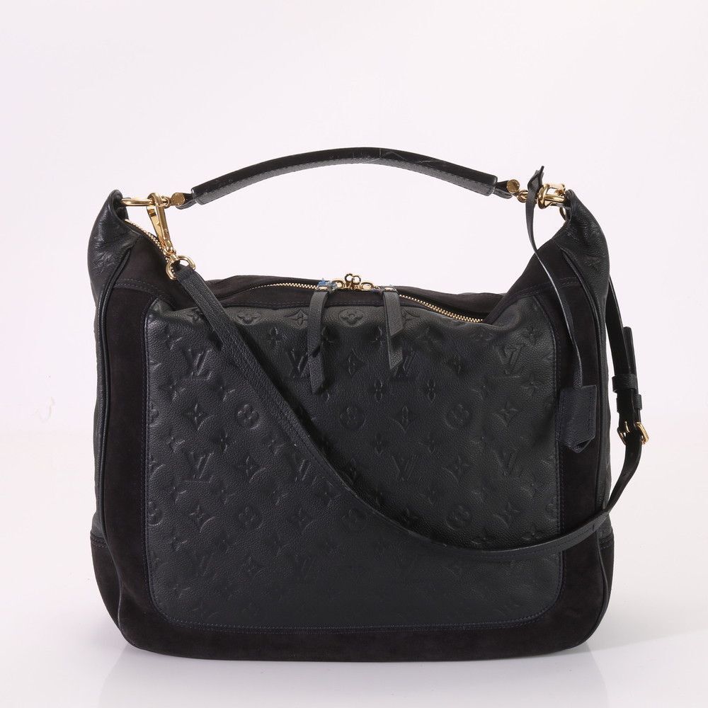 Louis Vuitton Monogram Implant Audacious MM Leather Shoulder Bag